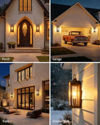 Outdoor Wall Lights Rustic Porch Light Bronze Exterior Lighting Fixture - Image 2