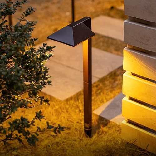 Malibu Low Voltage Landscape Lighting 0.6W LED Pathway Lights Outdoor Landscape Path Lights Wired with Connectors 22 Lumen Warm White Walkway Lights for Garden Yard Lawn 8Pack - Image 7