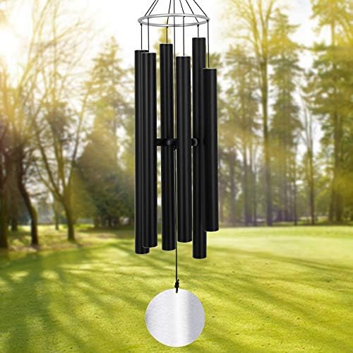 ASTARIN Large Wind Chimes Outdoor Deep Tone,Black by Astarin