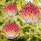 12 Inch Red Yellow Forest Wind Spinner for Yard and Garden,Nature Oil Painting Tree Branch Leaves Hanging Ornaments Outdoor 3D Kinetic Wind Sculpture Spinners Indoor Outdoor Patio Décor Gift - Image 3