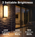 14 Inch Outdoor Wall Light, 2640LM LED Wall Sconce, Hardwired, ETL Listed - Image 3