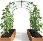 DoCred Garden Arch Trellis, 87''H x 75''L Metal Trellis for Climbing Plants by DoCred
