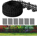 Garden Edging 33FT x 4.1~4.9IN Tall, Landscape Edging Borders with 60pcs Plastic Stakes,Arched Design Black Flexible Lawn Edging Border, No Digging Edge Fence DIY for Tree Flowerbeds Grass Yard by shsyue