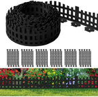 Garden Edging 33FT x 4.1~4.9IN Tall, Landscape Edging Borders with 60pcs Plastic Stakes,Arched Design Black Flexible Lawn Edging Border, No Digging Edge Fence DIY for Tree Flowerbeds Grass Yard by shsyue