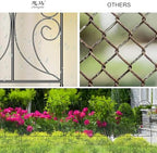 Zhongma Decorative Metal Garden Fence,Pack of 4pcs, Total 26" H x 100" L - Image 6