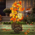 Thanksgiving Decorations Outdoor,Metal Turkey Solar Lights Garden Stakes by HomeGardenDecorations
