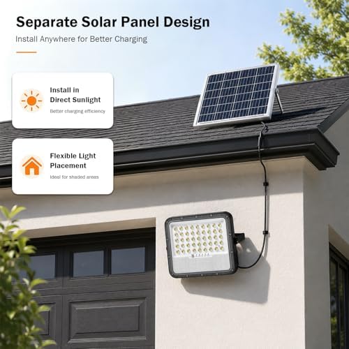 Solar Lights Outdoor, Solar Flood Lights Outdoor with Motion Sensor - Image 4