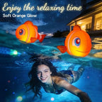 Floating Pool Lights Solar Powered, 16'' Inflatable Waterproof Clownfish Solar Pool Lights that Float, Auto On/Off LED Floating Lights for Pool Garden Backyard Outdoor Decoration - (4 Piece) - Image 5