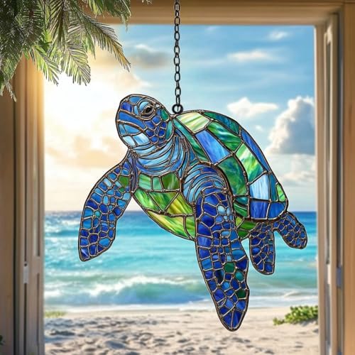 Sea Turtle Acrylic Suncatcher by AVAGAN