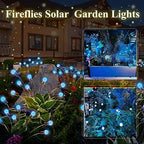 6 Pack Solar Firefly Lights Outdoor Swaying Garden Decorations 48 LED Blue - Image 5
