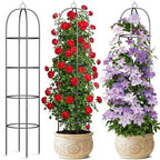Metal Trellis for Climbing Plants Outdoor, 2026 Upgrade 100% Metal with Powder Coating, Rose, Flowers, Grape, Pea, Cucumber Tomato Cage - 6.3 FT Freestanding Plant Support by CLFUN