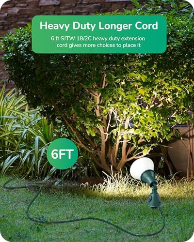 EDISHINE Halloween Dusk to Dawn 120V Outdoor Spotlight, Waterproof Lights - Image 5