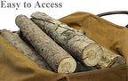 INNO STAGE Waxed Canvas Firewood Log Carrier with Gloves - Image 5