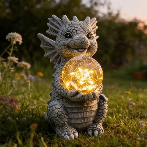 Solar Garden Decorations - Dragon Statue - Image 2