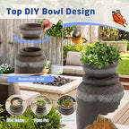 Garden Water Fountain, Outdoor Waterfall Fountain with LED Lights - Image 5