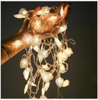 CAKERS Heart Decor String Lights|LED Silver Wire Fairy Lights|Creative Ambient Light for Party Wedding Birthday Christmas Bedroom Patio,Warm White,6m(19.6ft)-40LED-USB by CAKERS