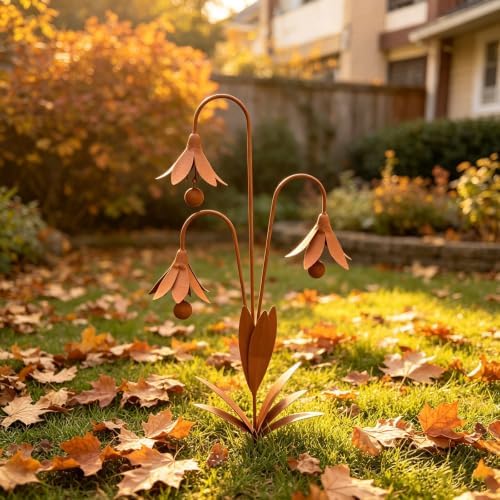 Triple Bluebells Garden Stake - Image 4