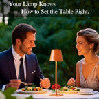 Orange Rechargeable Table Lamp Set of 2,Small Led Cordless Table Lamp,Outdoor Table Light for Restaurant Dining Table Top Tabletop Dinner,Retor Lamp Mid Century Morder Lamp,Vintage Lamps,Kitchen lamp - Image 5
