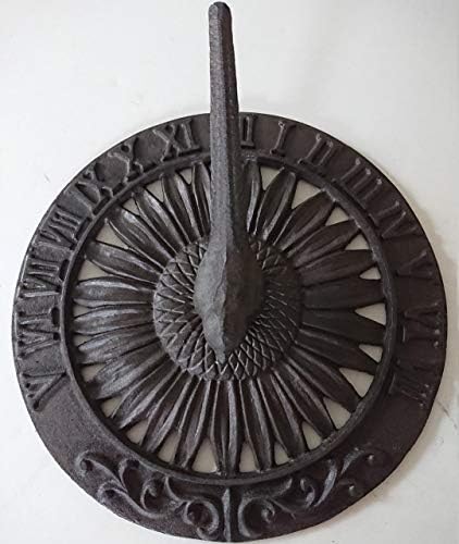 Ascalon Sunflower And Bird Cast Iron Sundial by Unknown