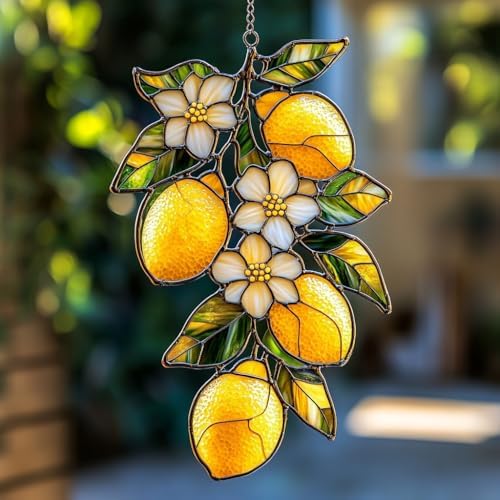 Lime Tree Branch Acrylic Suncatcher by AVAGAN