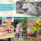 Unicorn Garden Tool Bag Organizer Heavy Duty Funny Unicorn Gardening Tote Bag with 10 Pockets for Women Men Gardening Gifts - Image 7