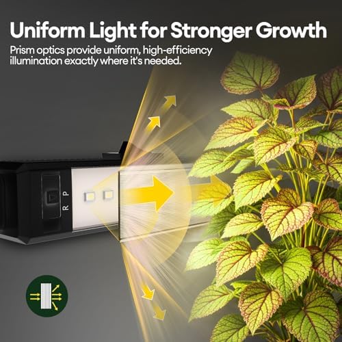 Maygrove Grow Lights for Indoor Plants, Tunable Spectrum 1FT LED Growing Lamp 28W (4 x 7W), T5 Grow Light Strip for Seed Starting, Vegetables, Linkable, Black, 4-Pack - Image 4