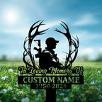 Personalized Hunter Grave Marker Hunting Memorial Garden Stake 8-24 inch Dad Loss Gift, Hunting Memorial Gift Loss of Loved One (Hunter) - Image 3
