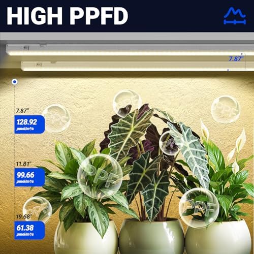 Barrina T5 Grow Lights for Plant Shelf, Yellow 4FT, 8 Packs, White Cover - Image 3