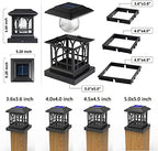Solar Post Cap Lights Warm White & RGB Automatic Cycling 2 Modes - Image 4