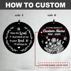 Personalized Sympathy Wind Chimes, Wind Chimes for Loss of Loved Father/Mother/Lover, Commemorative Sympathy Bereavement Gifts for Condolences/Funeral - Image 7