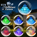 Yeomi 3-Tier Solar Fountain Pump with LED Lights, 24H Outdoor Water Feature, Detachable Design, Multi-Function Bird Bath Water Fountain for Garden Patio Yard Backyard Pond, 3.5W - Image 6