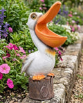 Elenon 14 Inch High Pelican Garden Statue Outdoor Decor by ELENONSTATUE