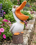 Elenon 14 Inch High Pelican Garden Statue Outdoor Decor by ELENONSTATUE