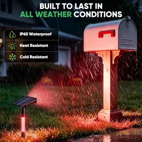 Solar Spot Lights Outdoor, RGB Landscape Spotlight 4 Pack - Image 5