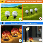 Solar Globe Lights Outdoor Waterproof-Solar Balls-Solar Garden Lights Orbs - Image 3