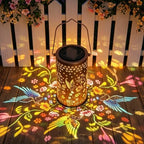 2 Pack Colorful Hummingbird Solar Lanterns Outdoor Waterproof, Decorative Metal Hanging Lantern Hummingbird Solar Lantern for Porch Yard Tabletop Path Garden Decor, Ideal Gifts for Mom Wife Grandma - Image 3
