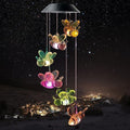 Hummingbird Solar Wind Chimes for Outside - Color Changing LED Outdoor Solar Lights Waterproof Windchimes, Home Garden Patio Yard Porch Decoration (Bee) by WCLC