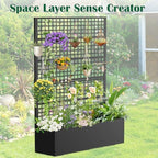 Metal Planter Box with Trellis 47" L x 16" W x 72" H - Image 5