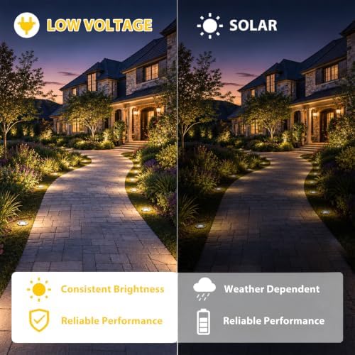 JESLED 12 Pack Outdoor Landscape Lights, Low Voltage In Ground Well Lights - Image 6