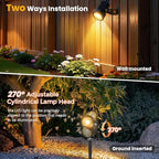 Plug and Play Low Voltage Landscape Lighting Kit with Extension Cables, 8Pack 65FT Wired Landscape Lights with Transformer, Warm White Waterproof Outdoor LED Spotlights for Yard, Garden, Pathway - Image 7