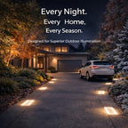 SHONELIGHTING 4x8 Solar Ground Lights, 3500K Paver Light, Warm White, 2Pack - Image 2