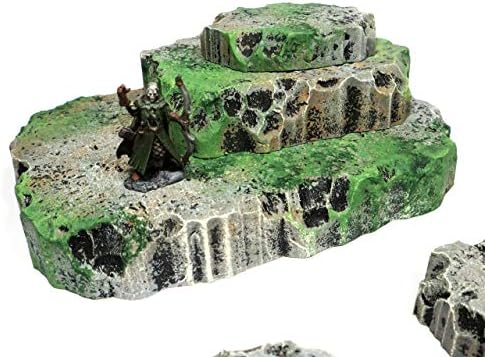 Mossy Stone Stacking Modular Hills Set - - Handmade Terrain for Tabletop War Games and TTRPGs - Image 5
