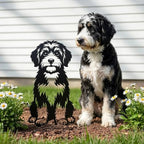 Dog Metal Garden Stake - Weatherproof Dog Silhouette Yard Art, Decorative Outdoor Sign for Lawn & Patio, Heartfelt Gift for Soft Bernedoodle Lovers(Jump,14") - Image 3