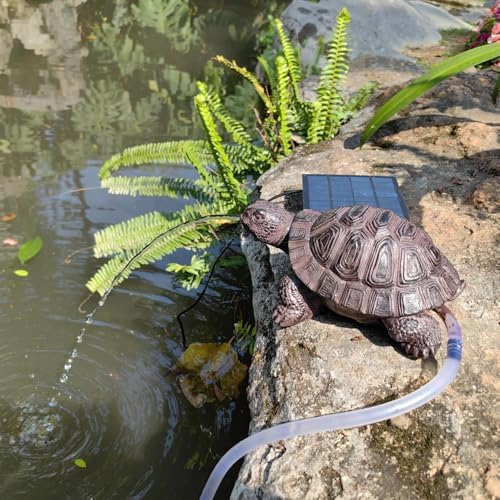 Garden Turtle Water Fountain Pond Spitter, Brown, 7.6 * 5.1 * 3.5inch - Image 4
