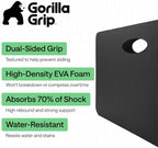 GORILLA GRIP® Extra Thick Foam Kneeling Pad for Gardening, 17.5x11 Black - Image 2
