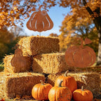 WATINC Thanksgiving Metal Yard Stakes - 3pcs Fall Rustic Pumpkin Decoration - Image 5