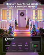 Brightown 4 Pack Solar Fairy Lights Outdoor, Total 132FT 400LED, Multicolor - Image 3