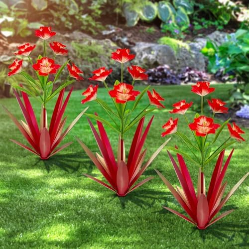 Homight Metal Agave Plant Outdoor Garden Decoration Daffodils Flowers by HomightCentennial
