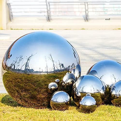 RT-OSXE Reflective Garden Gazing Balls, 1mm Thick Mirror Polished Hollow Seamless Ball for Reflection Beautiful View Christmas Decorations, Pond Floating Globe, 20 Sizes - Image 6