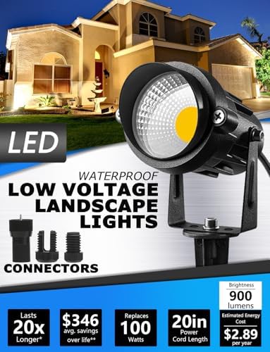 SUNVIE Low Voltage Landscape Lights Landscape Lighting with Connector 8Pack - Image 2